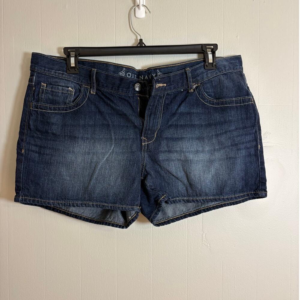 Old Navy Y2K Style Low Rise Daisy Duke Short Embroidered Denim Shorts Size 16